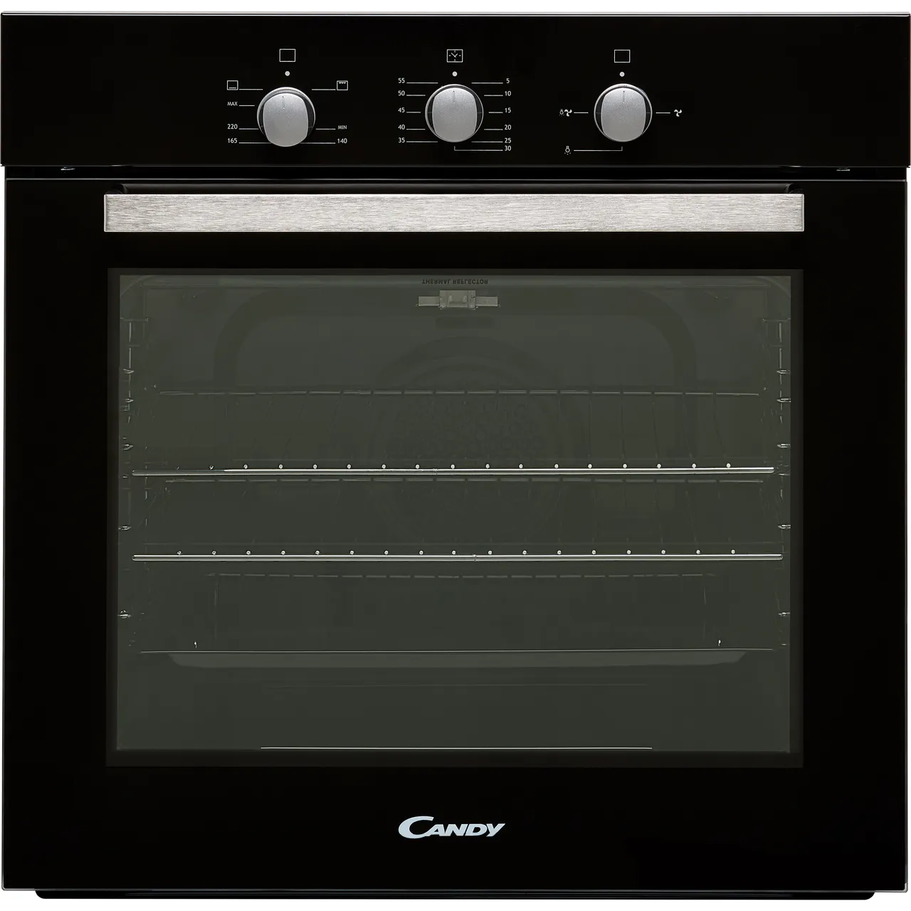 Candy OCGF12B Built In Gas Single Oven - Black - A+ Rated
