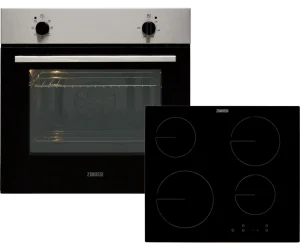 Zanussi ZPV2000BXA Built In Electric Single Oven and Ceramic Hob Pack - Stainless Steel / Black - A Rated